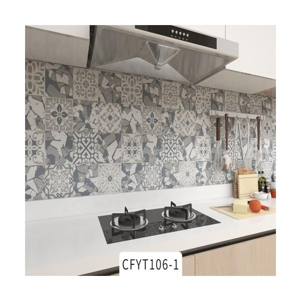 Quality OEM/ODM Kitchen Foil Sticker Backsplash Wallpaper with Fireproof and Removable Design wholesale