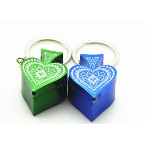 Cute Portable Aluminum Smoking Pipe Key Buckle Style 13*38mm Size