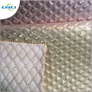 China Eco Friendly  Diamond Stitch Leather UV Resistant Antibacterial Water Proof on sale
