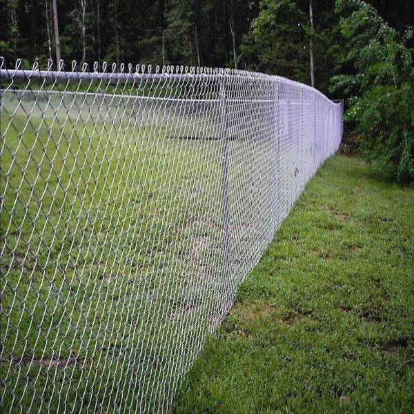 Black PVC Coated Chain Link Panels/Cyclone Fence 0.9mx20mx50*50mmx3.3mm