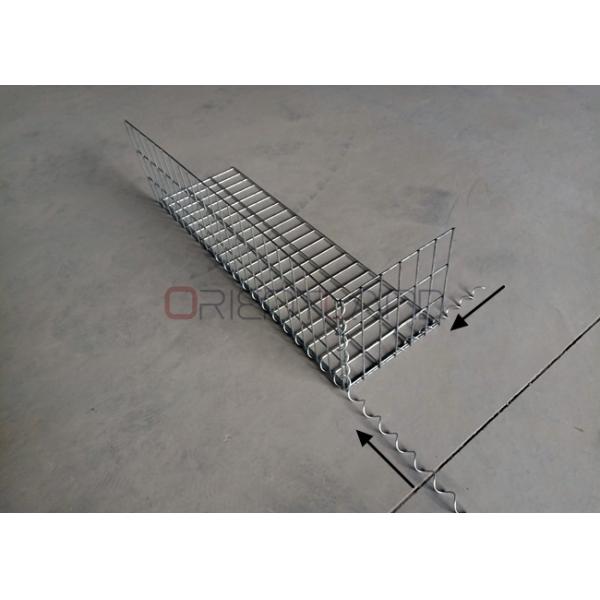 Corrosion Resistant Welded Gabion Baskets Aperture 5cm×10cm Size 1m×0.8m×0.3m