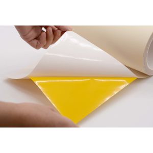 1Mil Anti Static Label Material Matte Buff Permanent Adhesive Polyimide