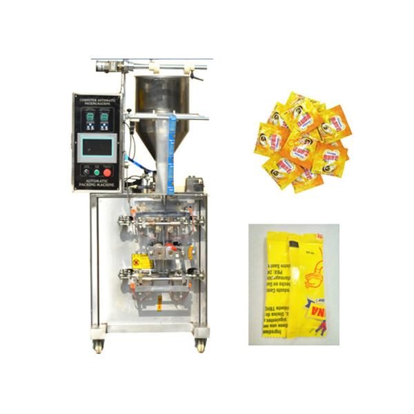 Piston Pump Tomato Sauce Packaging Machine , Pillow Seal Automatic Packing