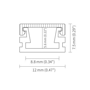 6063 T5 LED Strip Aluminium Profile Extrusion Housing Channel
