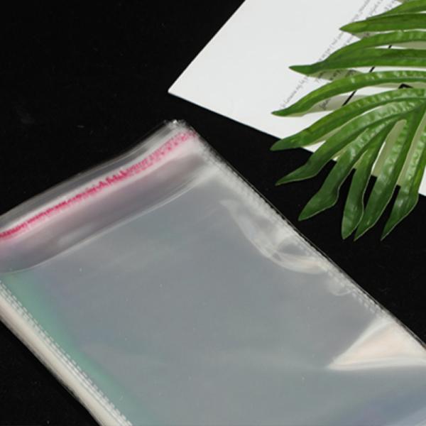 Self Adhesive Clear Transparent Packaging Printed Cello Plastic Bags Opp