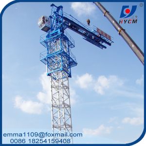 8 Tons Power Line QTP5515 Tower Crane 55M Boom Long Working Construction