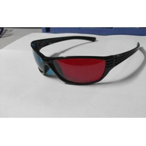 Foldable Plastic Red Cyan 3D Glasses For Home Theater