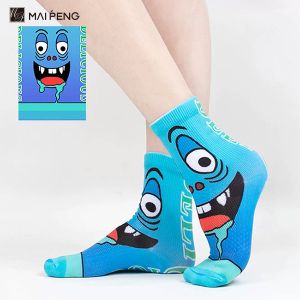 Custom Logo Sublimation Printed Socks Polyester 3D Printed Socks