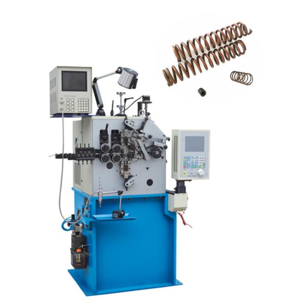 Quality Automatic Oiling CNC Spring Coiler , Fast Debug Flat Spring Manufacturing Machine wholesale