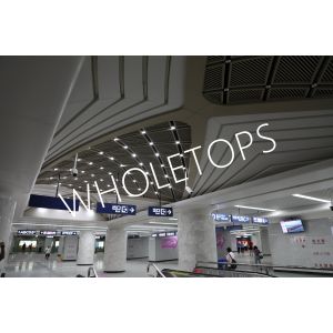 China 1100 Aluminum 8.0mm Laser Cut Facade Panels / Sgs For Wuhan Metro Caidian Line Crab Point Station on sale