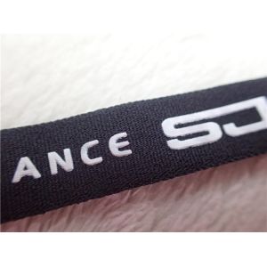 Professional Polyester Elastic Cloth Band With Printing Silicone Logo