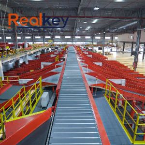 E Commerce Facilities Narrow Belt Sorter High Efficient Low Noise