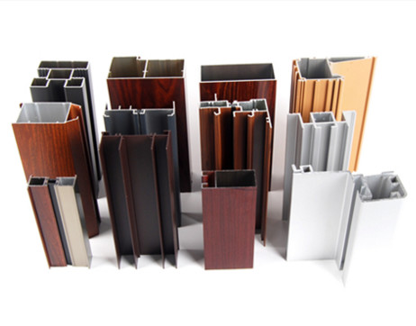 Quality Powder Spray Coated Construction Aluminum Profile /  Customized Sections wholesale