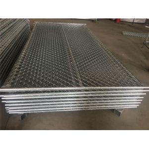 chain link temporary construction fence panels 6FT X 10F Mesh 2 3/8 " x 2 3/8" (