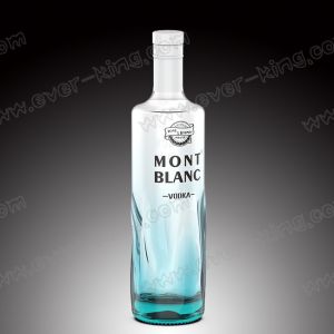 Offset Printing Liquor Vodka Spirit Glass Custom With Aluminum Cap