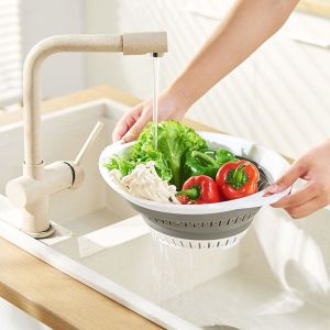 Collapsible Colander And Strainer Silicone Strainer Colanders & Food Strainers