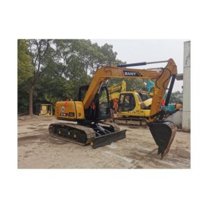 Cheap Small Used Trinity SY75C SY75-8 Excavator with Dozer Original Hydraulic Cylinder 7 Ton for sale