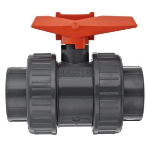 China GF 375 Ball Valve PVC-U/EPDM ASTM D20 D32 Certified – Corrosion-Resistant Industrial Valve for Chemical & Water Systems – Unique GF Piping Solution on sale