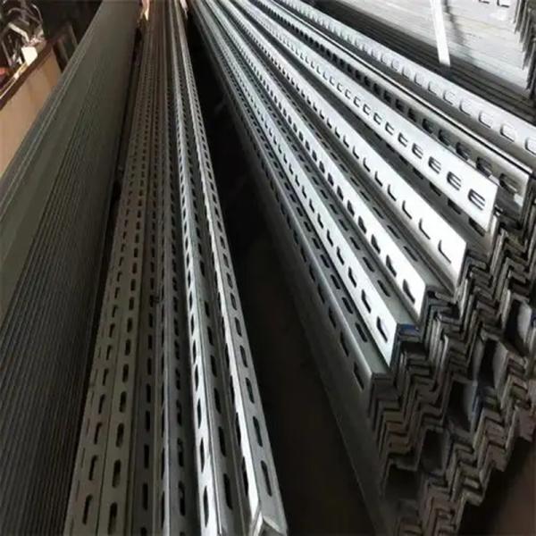 90 Degree Galvanized L Channel Steel Slotted Angle Iron GB9787 Standard Corrosion Proof