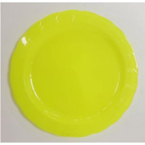7.25 Inch Ps Plate With Rim Custom Hot Sale Edible Dinner Party Candy Color