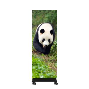 P0.7 LED Poster Display Die-casting Aluminum Cabinet 1x6 For Exhibitions