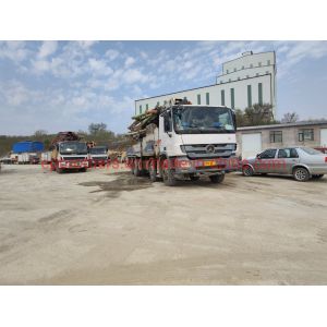 Used Zoomlion 49 Meters Concrete Pump with Max.Concrete Output Pressure of 12/6