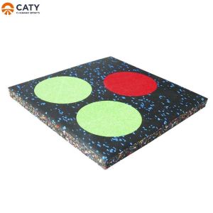 China Indoor Fitness Rubber Flooring Mats 15mm 20mm Thickness For Gym on sale