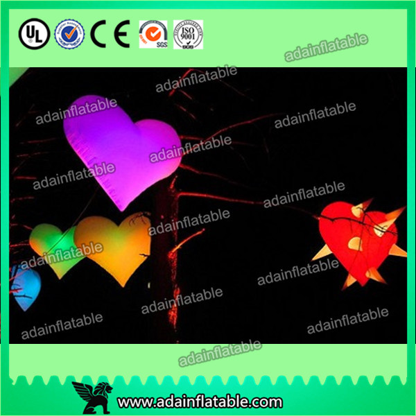 led giant inflatable heart for decoration,Event Party Hanging Decoration