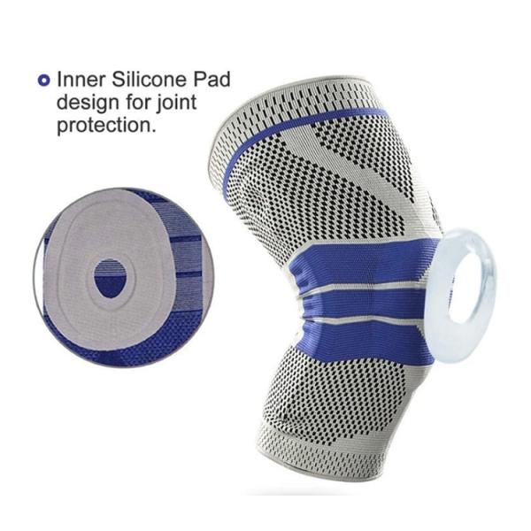 Comfortable Silicone Knee Brace Support Knee Pads For Sports Protection