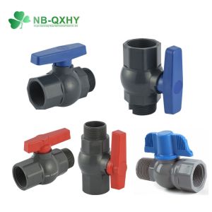 PVC UPVC Ball Valve Male Female Threaded 1/2 to 4 Inch with Socket Connection