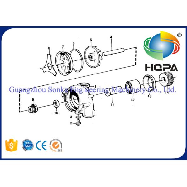 Portable Small Electric Water Pump For Excavator VOLVO B7R , VOE20575653 VOE9003183908