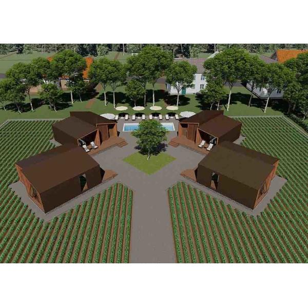 Quality Unique Style Modern Design Prefab Homes , High Security Eco Friendly Prefab Homes wholesale