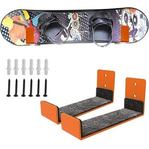 Home and Garage Snowboard Ski Surfboard Storage Rack Space-Saving and Convenient