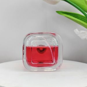 Glass Body Material 100ml Unique Empty Perfume Bottle with Sprayer and Cork Cap