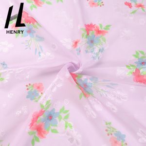 Soft Tulle Print Pattern 100% Polyester Mesh Fabric For Women'S Dress