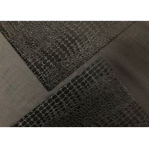 Alligator Pattern Dark Brown Velvet Material 250GSM Taped Super Soft