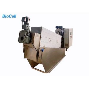 6KW Volute Screw Filter Press Machine Sludge Thickener Wastewater Treatment