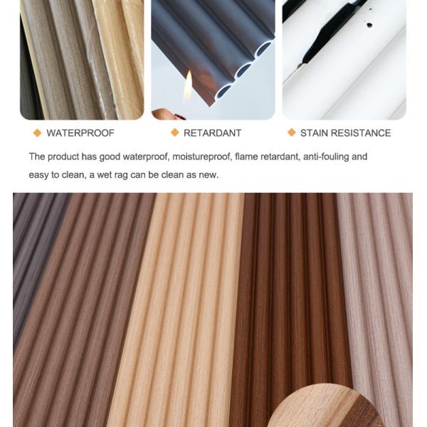 Environmentally Friendly Moisture proof Curved WPC Wood Panel 15mm Wall Panel