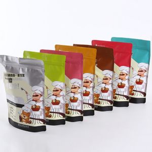 biodegradable matte finish customize stand up pouch bag with zipper