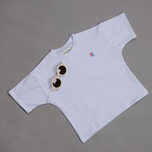 220gsm Kids Custom Tee Shirts 100% Organic Cotton Regular Fit Style With Logo