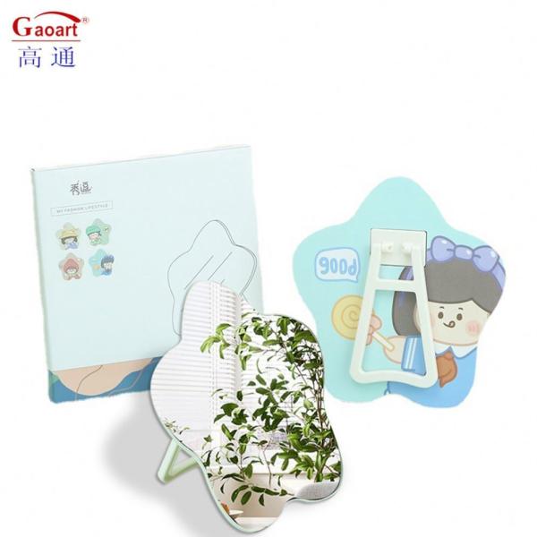 Mini Round Cosmetic Mirror for Everyday Adjustable Circle Dressing Pocket Makeup