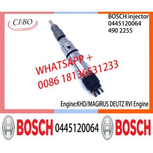 China BOSCH 0445120064 4902255 Neutral Fuel Injector Assembly 0445120064 4902255 For KHD/MAGIRUS DEUTZ/RVI on sale