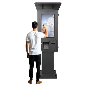 32" IP65 Waterproof Self Service Payment Kiosk Outdoor Terminal with POS Bracket