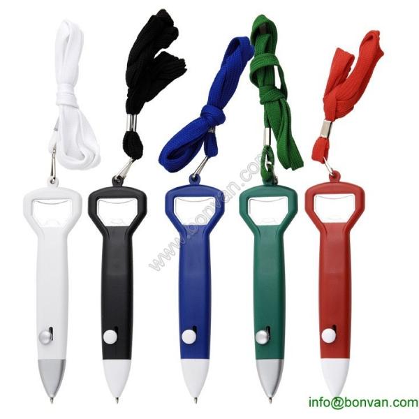 Quality gift pen,bottle opener pen with lanyard,beer bottle opener pen wholesale