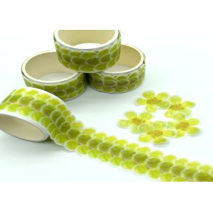 China Decorative Flowers Pattern Adhesive Washi Tape Stickers on sale