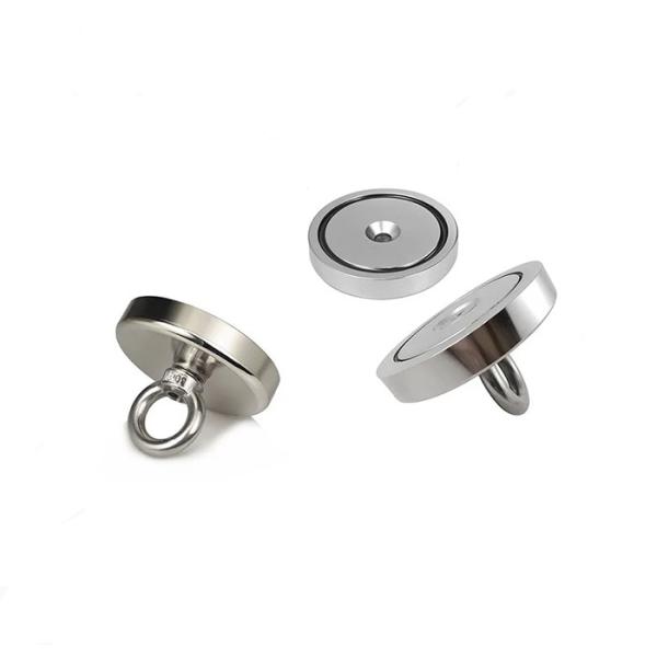 High Magnetic Force NdFeB Fishing Magnet D80x19mm-M10 with Permanent Magnetic