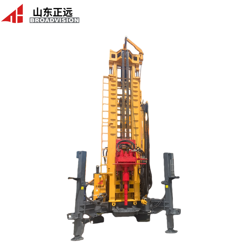 1000-meter high-efficiency multi-functional hydraulic-driven mobile water well