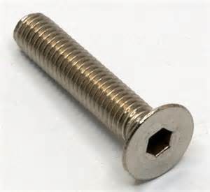 Cheap M4-M12 Countersunk inner hexagonal bolt.Copper,iron,SS,AL.Plating as per drawing request. for sale