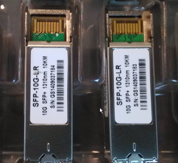 10Gbps 1310nm Wavelength Singlemode Dual LC 10km Distance SFP+ Transceiver