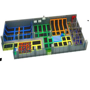 Adults Slam Dunk Trampoline Park PP Trampoline Matress 1m Height